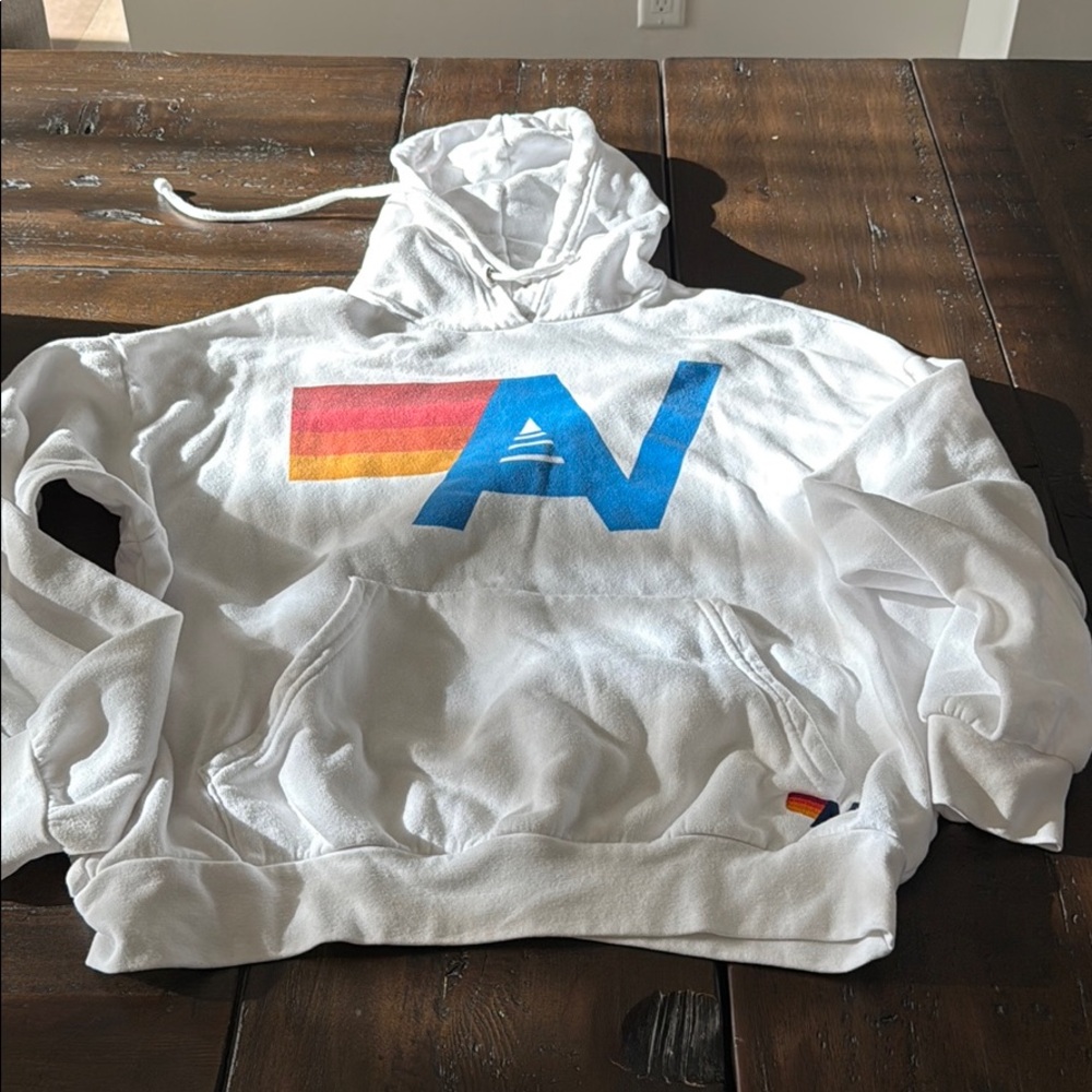 White Aviator Nation hoodie